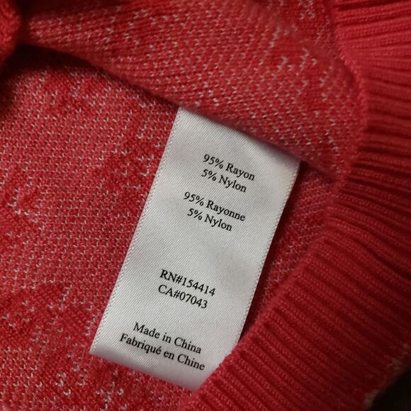 Gemma + Jane Floral Jacquard Elbow Sleeve Cardigan Sweater - Size Medium - Picture 6 of 9